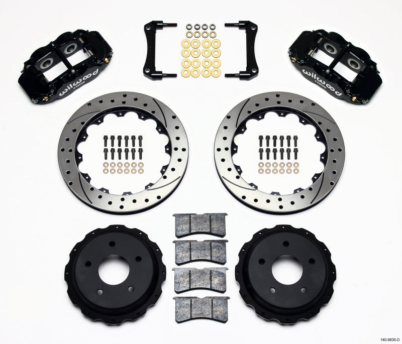 WIL Superlite Brake Kit - Wilwood Narrow Superlite 4R Rear Kit 12.88in Drilled 98-02 Camaro/Firebird