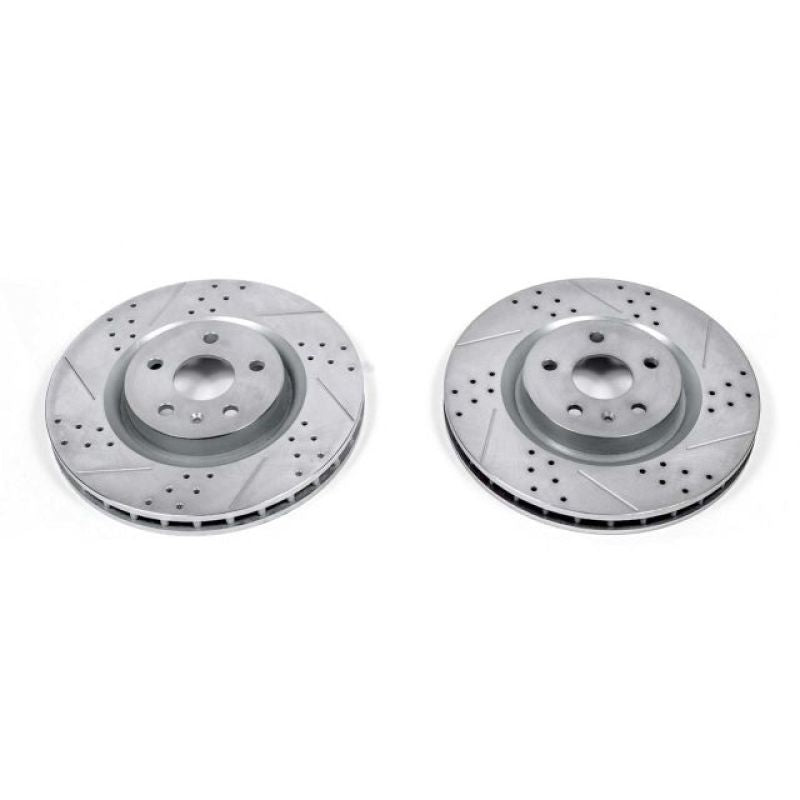 PSB Evolution Drill/Slot Rotor - Power Stop 12-13 Buick Regal Front Evolution Drilled & Slotted Rotors - Pair