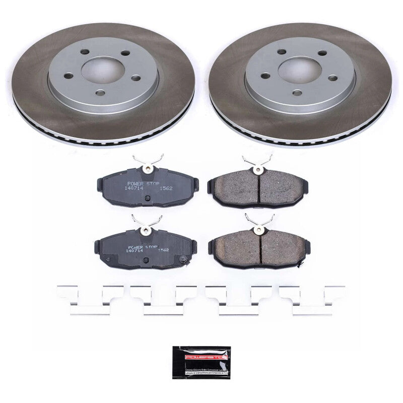 PSB Semi-Coated Rotor Kits - Power Stop 2012 Ford Mustang Rear Semi-Coated Rotor Kit