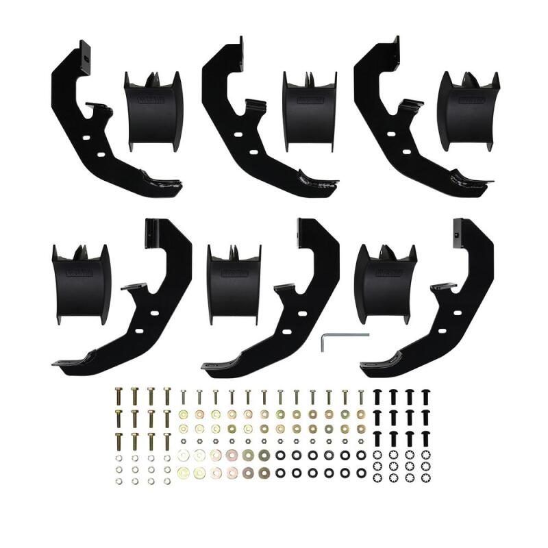 WES Nerf Bars - PRO TRAXX 5 - Westin 19-20 Chevrolet Silverado/GMC Sierra 1500 Double Cab PRO TRAXX 5 Oval Nerf Step Bars - Black