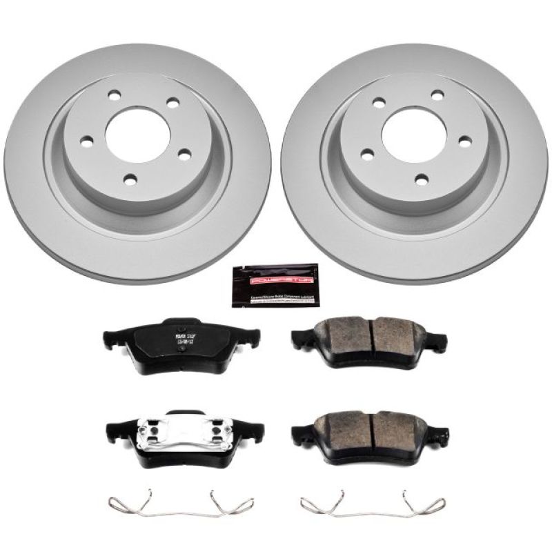 PSB Z17 Evolution Coated Kit - Power Stop 06-07 Mazda 5 Rear Z17 Evolution Geomet Coated Brake Kit
