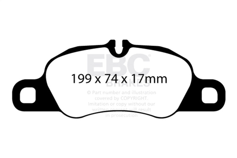 EBC Bluestuff Brake Pad Sets - EBC 12-16 Porsche Boxster 2.7L (Cast Iron Rotors Only) Bluestuff Front Brake Pads