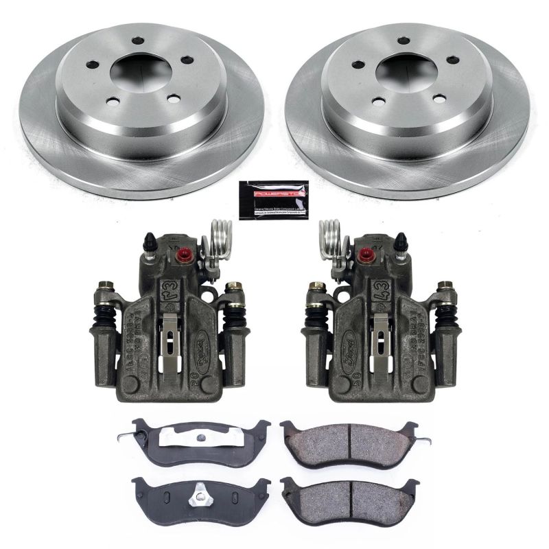 PSB Autospecialty Kit w/Cals - Power Stop 96-02 Ford Crown Victoria Rear Autospecialty Brake Kit w/Calipers