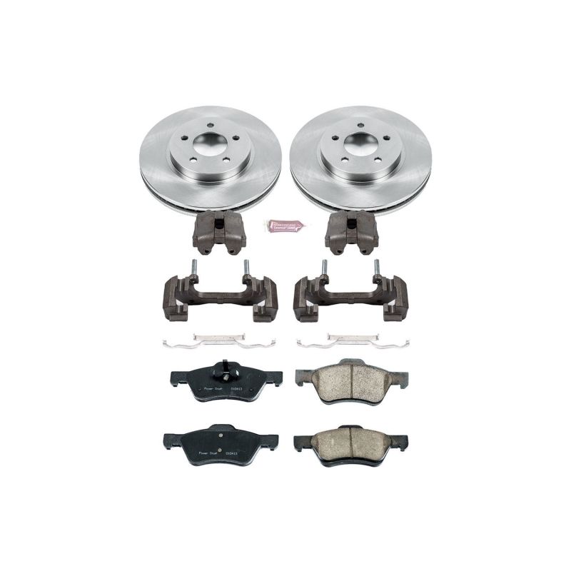 PSB Autospecialty Kit w/Cals - Power Stop 10-12 Ford Escape Front Autospecialty Brake Kit w/Calipers