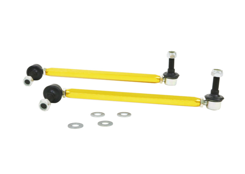 WL Sway Bar Links - Whiteline 18-19 Kia Stinger Front Sway Bar Link Assembly Heavy Duty Adjustable Steel Ball