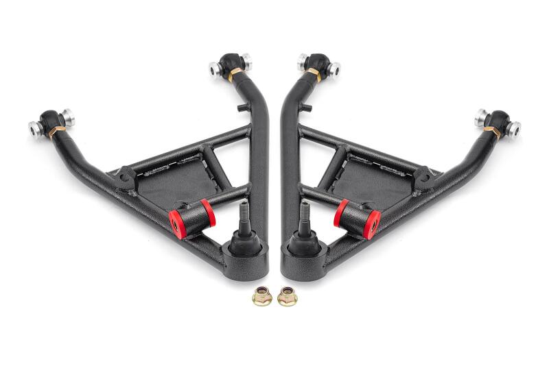 BMR Control Arms - BMR 14-19 Chevrolet Corvette C7 Rear Lower Control Arms For 15in Conversion Kit - Black Hammertone