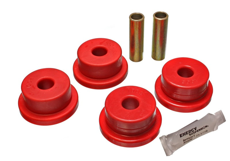 ES Diff Bushings - Red - Energy Suspension 80-82 Chevy Corvette Red Differential Carrier Bushing Set