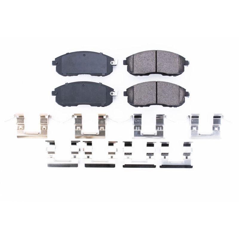 PSB Z17 Evolution Brake Pads - Power Stop 03-05 Infiniti G35 Front Z17 Evolution Ceramic Brake Pads w/Hardware