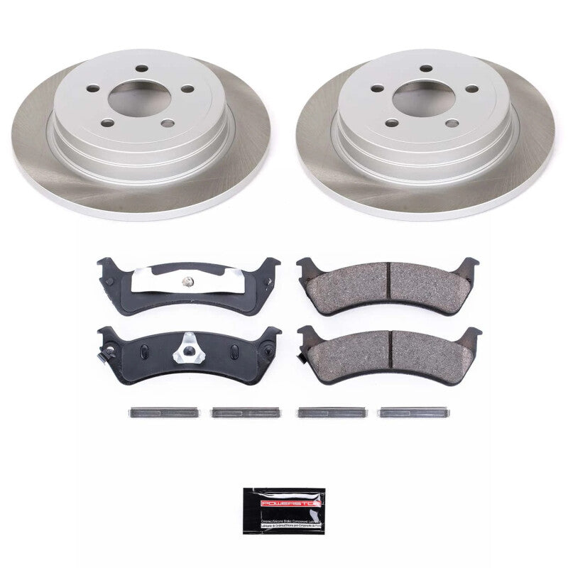 PSB Semi-Coated Rotor Kits - Power Stop 2003 Ford Explorer Sport Rear Semi-Coated Rotor Kit