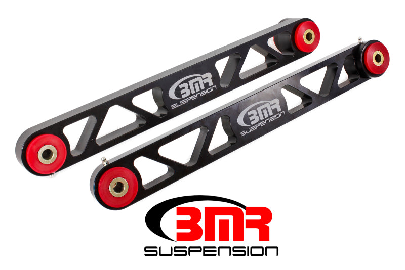 BMR Control Arms - BMR 05-14 S197 Mustang Billet Aluminum Lower Control Arms (Polyurethane) - Black Anodized