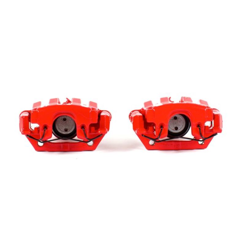 PSB Red Calipers - Power Stop 06-09 Pontiac Solstice Rear Red Calipers w/Brackets - Pair
