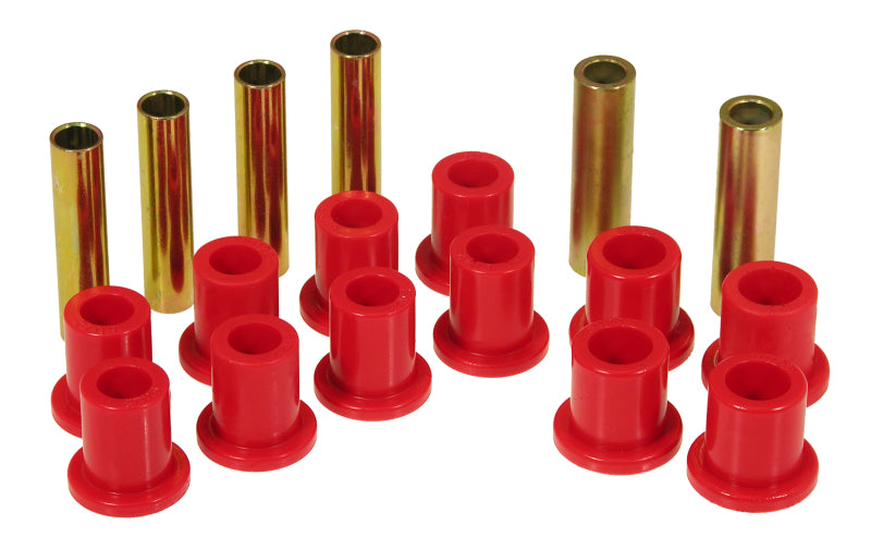 PRO Spring/Shackle Bush- Red - Prothane Dodge Dakota Rear Spring & Shackle Bushings - Red