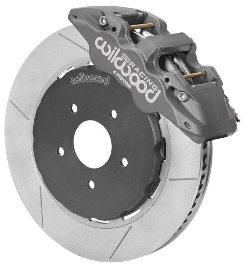 WIL Aero Brake Kit - Wilwood Aero4R/ST Front Big Brake Kit 14in Black Anodize 97-13 Chevrolet Corvette C5/C6