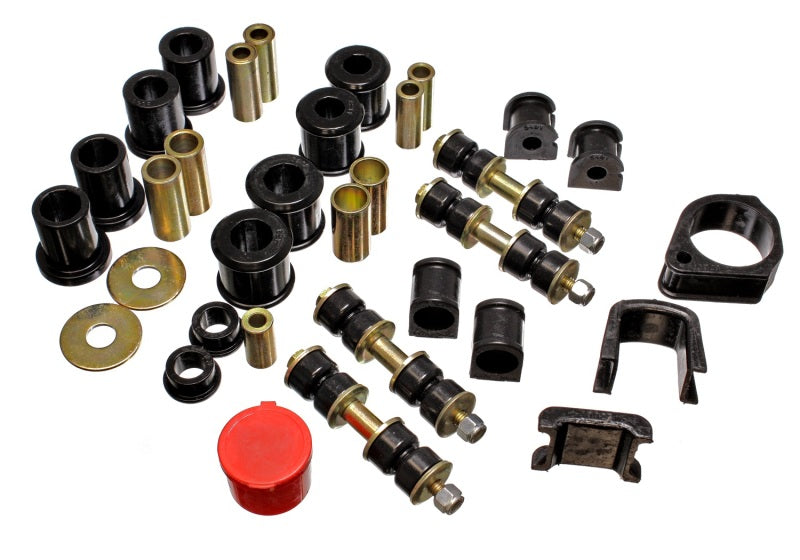 ES Hyper-Flex Sets - Black - Energy Suspension 97-01 Ford Escort/ZX2 Black Hyper-flex Master Bushing Set