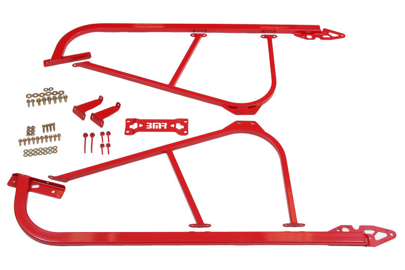 BMR Subframe Connectors - BMR 08-17 Challenger Bolt-On Subframe Connectors - Red