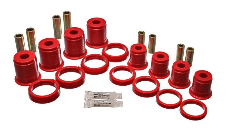 ES Cntrl Arm Bushings - Red - Energy Suspension 84-01 Jeep Cherokee/Wagoneer/Comanche 2WD Red Front Control Arm Bushings