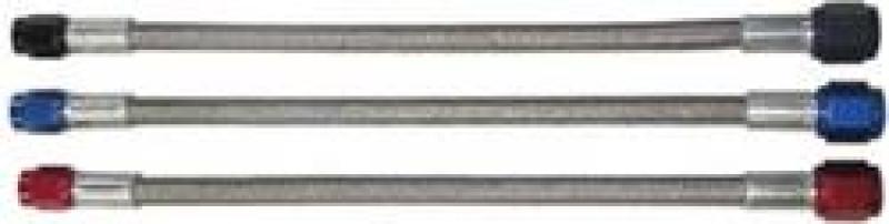 FRA Brake Lines - Fragola -3AN x -4AN Nut 4AN Nitrous Line 24in Blue Nuts