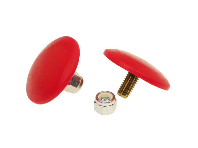 PRO Bump Stops - Red - Prothane Universal Bump Stop 3/8X2 Ultra Thin Button - Red