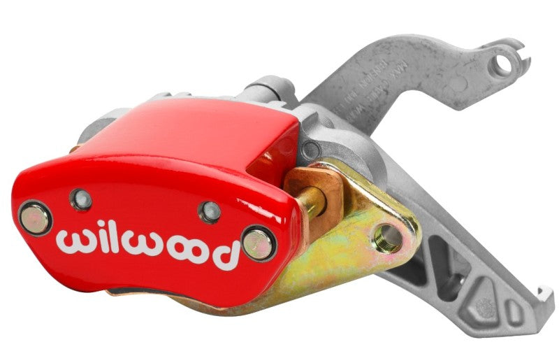 WIL Mechanical Caliper - Wilwood Caliper-MC4 Mechanical-R/H - Red w/ Logo 1.19in Piston .81in Disc