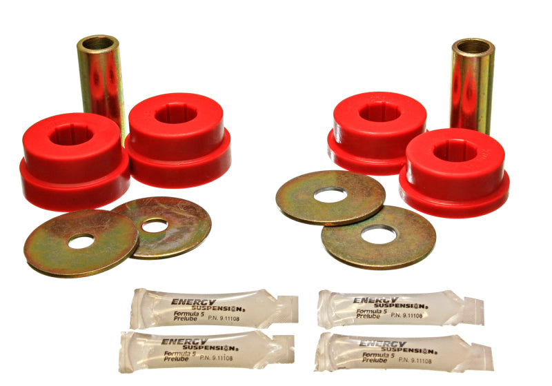 ES Cntrl Arm Bushings - Red - Energy Suspension 05-07 Scion tC Red Rear Trailing Arm Bushing Set