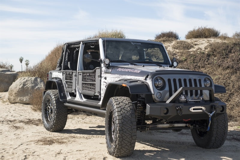 RAM Trail Bumpers - Rampage 2007-2018 Jeep Wrangler(JK) Trailguard Front Bumper - Black