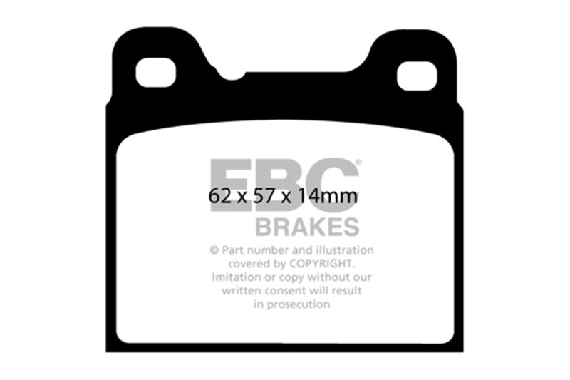 EBC Redstuff Brake Pad Sets - EBC 91-93 Volvo 740 2.3 (ABS) (Girling) Redstuff Rear Brake Pads