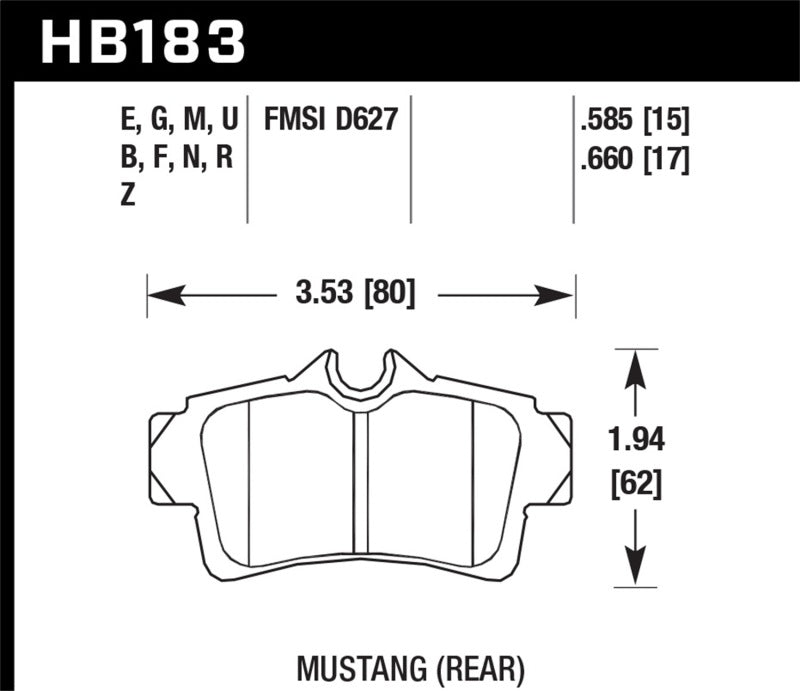 HAWK HP+ Brake Pad Sets - Hawk HP+ Street Brake Pads