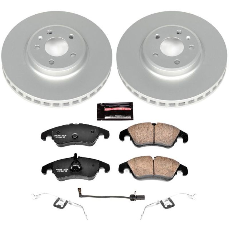 PSB Z23 Evolution Coated Kit - Power Stop 09-11 Audi A4 Front Z23 Evolution Sport Coated Brake Kit