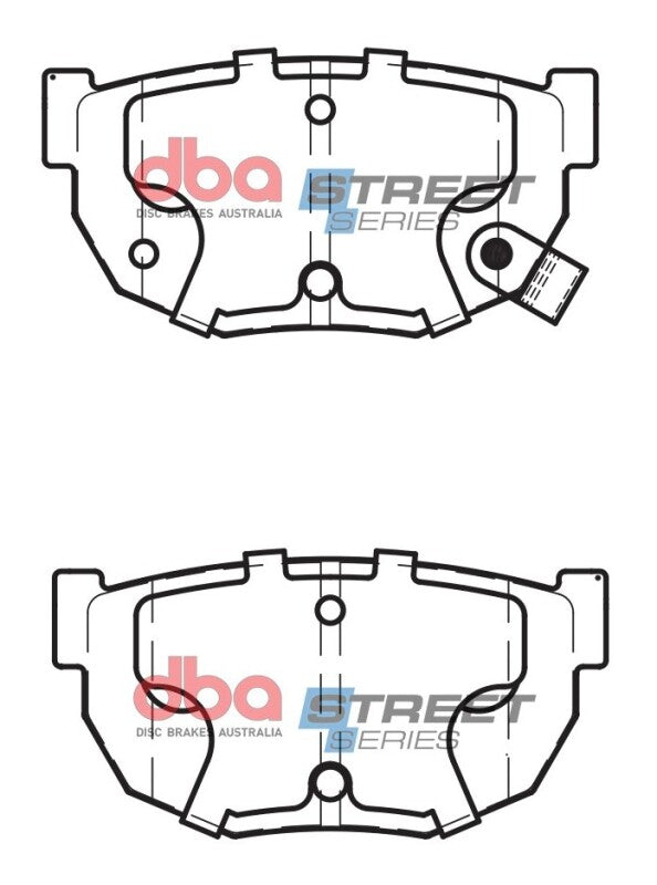 DBA Street Series Brake Pads - DBA 93-01 Nissan Silvia S14/S15 Street Series Rear Brake Pads