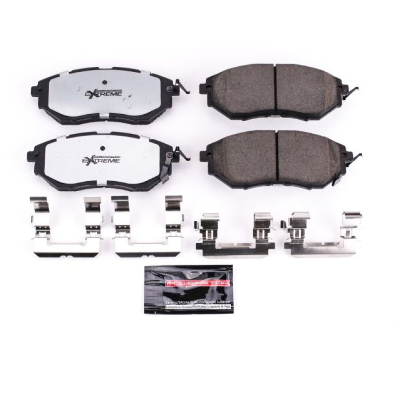 PSB Z26 Extreme Brake Pads - Power Stop 06-07 Subaru B9 Tribeca Front Z26 Extreme Street Brake Pads w/Hardware
