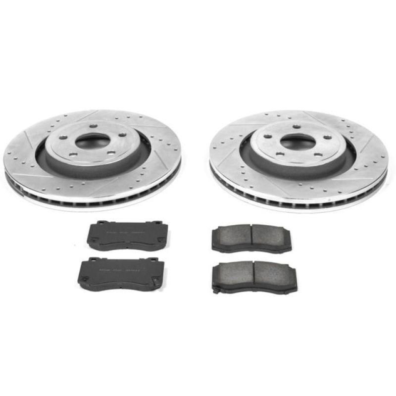 PSB Z23 Evolution Kit - Power Stop 06-10 Jeep Grand Cherokee Front Z23 Evolution Sport Brake Kit