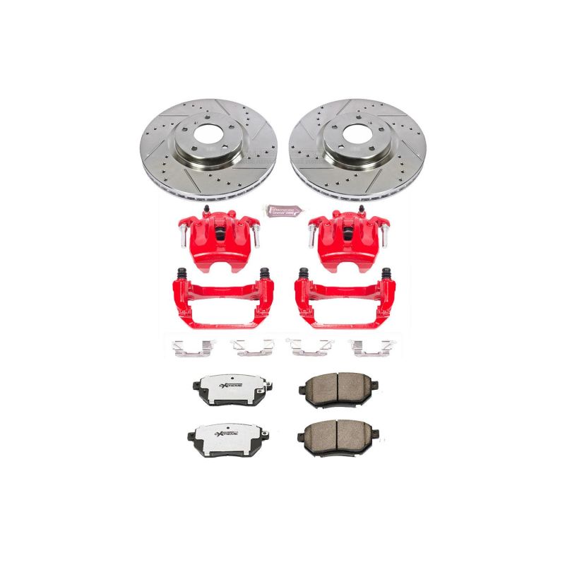 PSB Z26 Street Warrior Kit - Power Stop 06-07 Nissan Murano Front Z26 Street Kit w/Cals