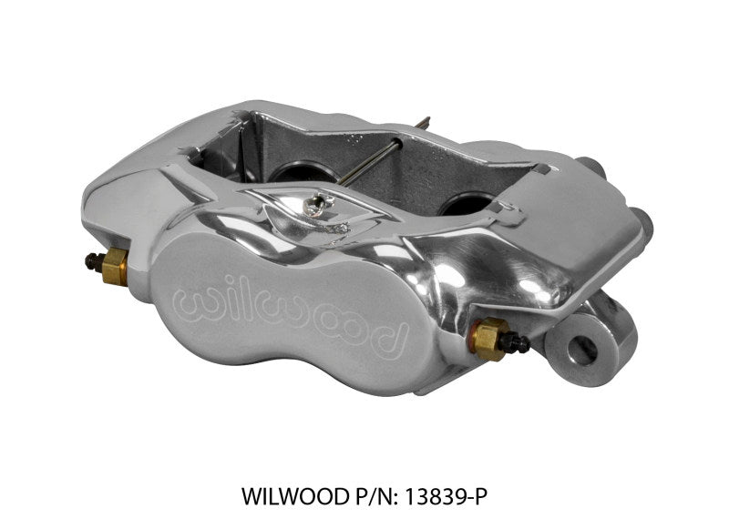 WIL Dynalite Caliper - Wilwood Caliper-Forged Dynalite Polished 1.38in Pistons .81in Disc