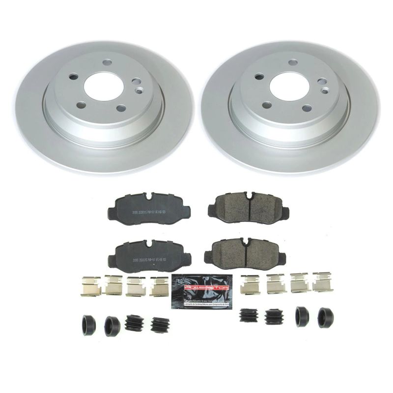 PSB Z17 Evolution Coated Kit - Power Stop 16-19 Mercedes-Benz Metris Rear Z17 Evolution Geomet Coated Brake Kit