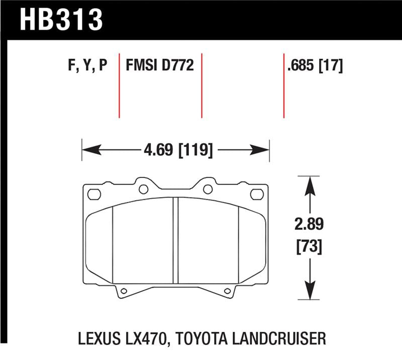 HAWK LTS Brake Pads - Hawk LTS Street Brake Pads