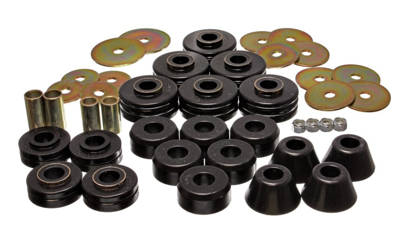 ES Body Mounts - Black - Energy Suspension 78-80 GM Denali XL/Suburban & Yukon XL 4WD Black Body(cab) Mount Set