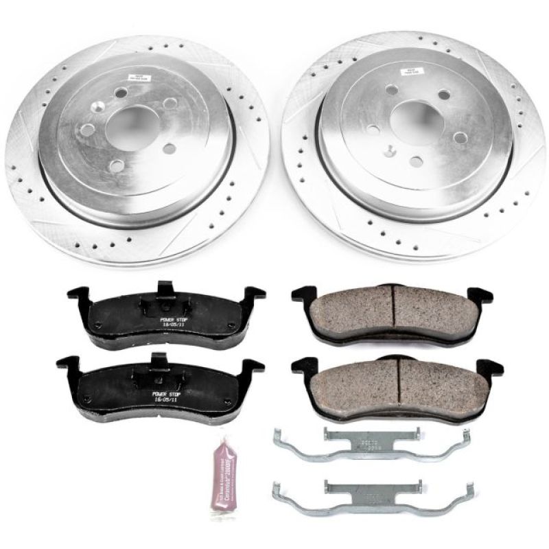 PSB Z23 Evolution Kit - Power Stop 13-18 Lincoln MKT Rear Z23 Evolution Sport Brake Kit