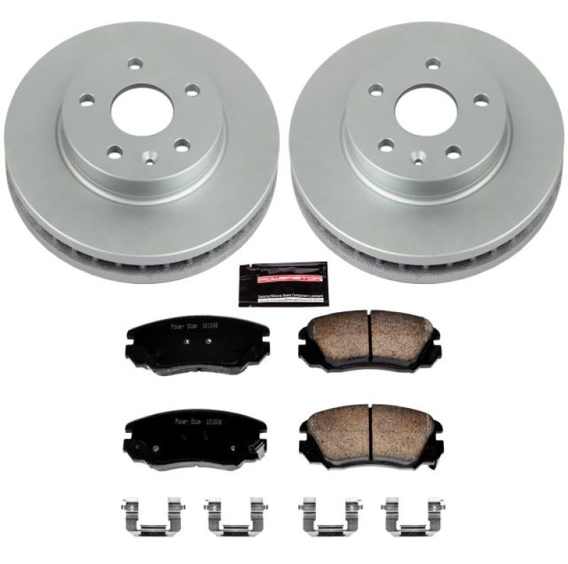 PSB Z17 Evolution Coated Kit - Power Stop 11-16 Buick LaCrosse Front Z17 Evolution Geomet Coated Brake Kit