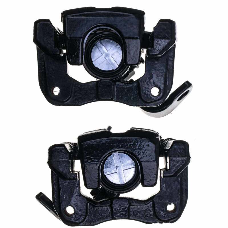 PSB Black Calipers - Power Stop 06-11 Acura CSX Rear Black Caliper - Pair w/Bracket