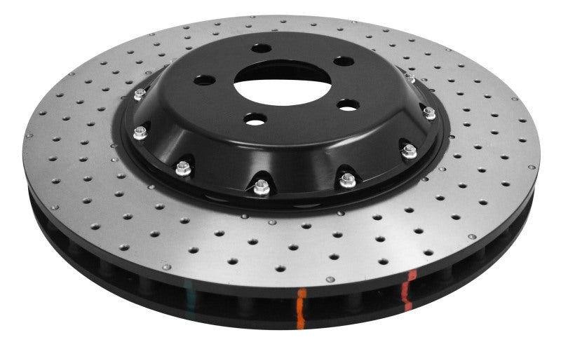 DBA 5000 Series Drilled Rotors - DBA 15-20 Ford Mustang GT Perf Package (380mm Front Rotor) Front 5000 Series Drilled Rotor w/Blk Hat