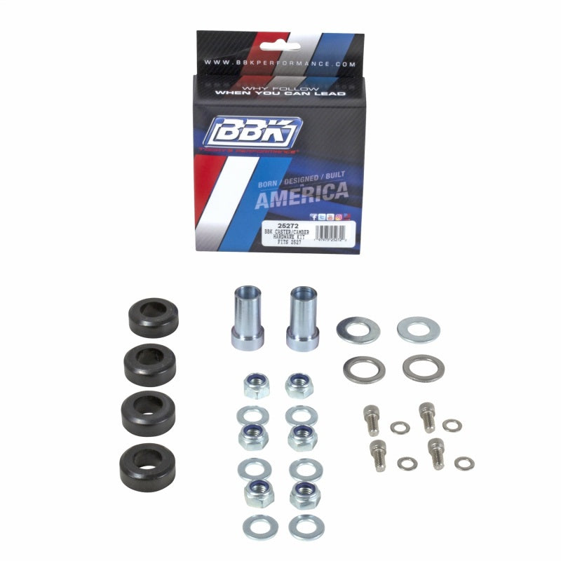 BBK Caster Camber Plate Kit - BBK 94-04 Mustang Caster Camber Plate Hardware Kit For BBK 2527