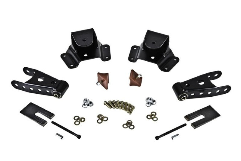 BT Shackle Kit - Belltech SHACKLE AND HANGER KIT 75-91 GM C30 CrewCab/Dually 4inch