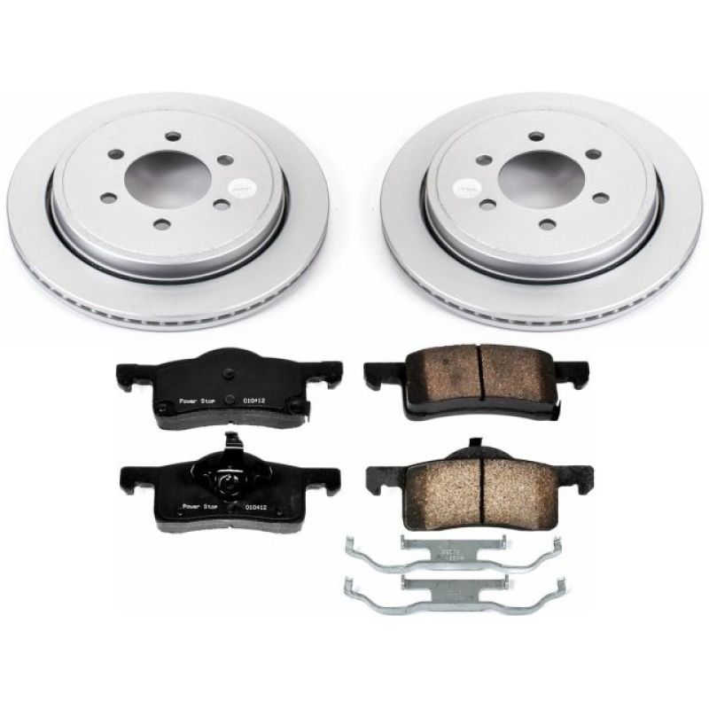 PSB Z17 Evolution Coated Kit - Power Stop 02-06 Ford Expedition Rear Z17 Evolution Geomet Coated Brake Kit