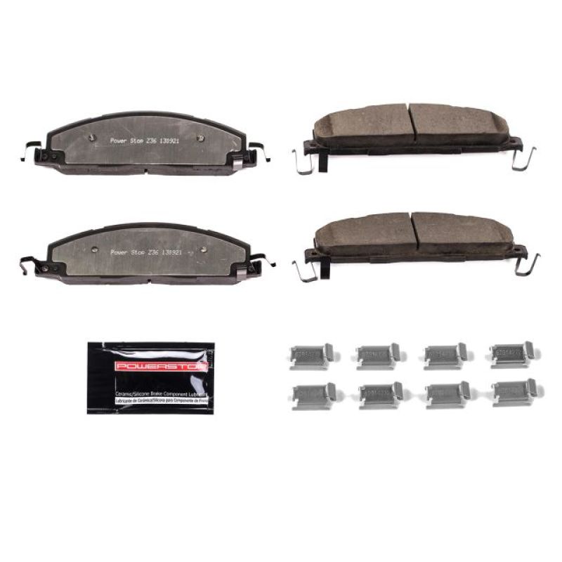 PSB Z36 Truck & Tow Brake Pads - Power Stop 09-10 Dodge Ram 2500 Rear Z36 Truck & Tow Brake Pads w/Hardware