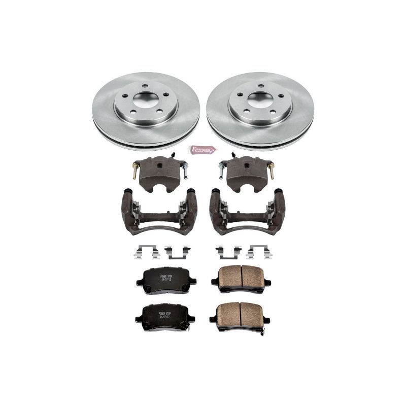 PSB Autospecialty Kit w/Cals - Power Stop 04-08 Chevrolet Malibu Front Autospecialty Brake Kit w/Calipers