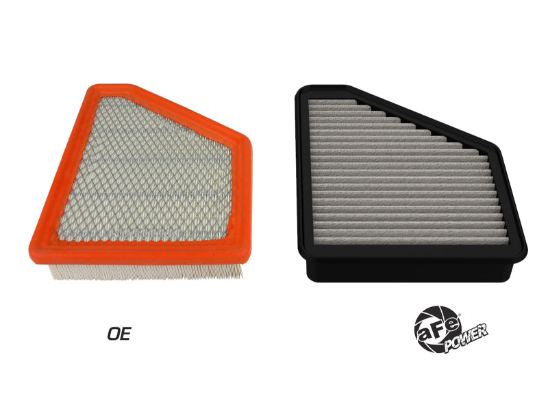 AFE Direct Fit Pro DRY S Air Filter - aFe MagnumFLOW OE Replacement Air Filter w/Pro Dry S Media 10-17 Chevy Equinox L4-2.4L / V6 3.0/3.6L