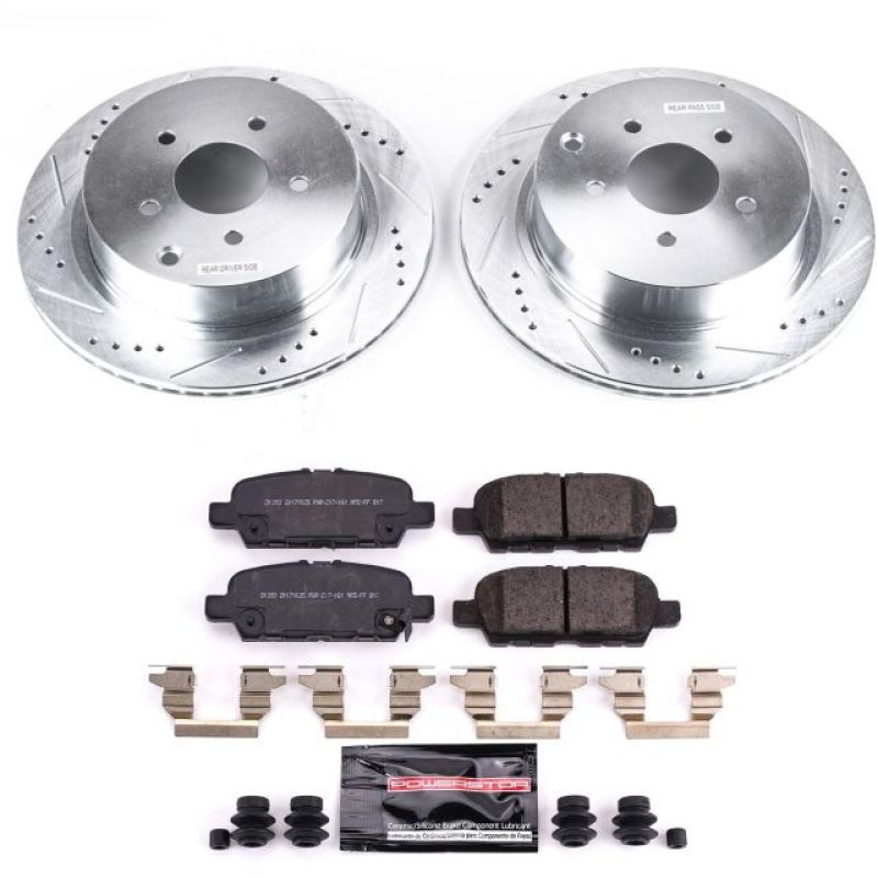PSB Z23 Evolution Kit - Power Stop 18-19 Infiniti Q50 Rear Z23 Evolution Sport Brake Kit