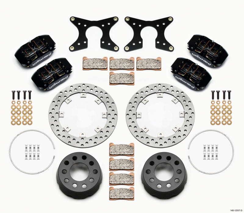 WIL Dynapro Brake Kit - Wilwood Dynapro Lug Mount Dual Rear Dynamic Kit SA Drilled M-W/Lamb Ends .690in Studs