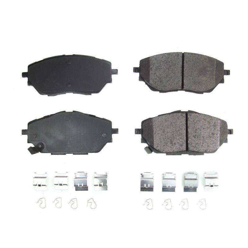 PSB Z17 Evolution Brake Pads - Power Stop 18-19 Toyota C-HR Front Z17 Evolution Ceramic Brake Pads w/Hardware