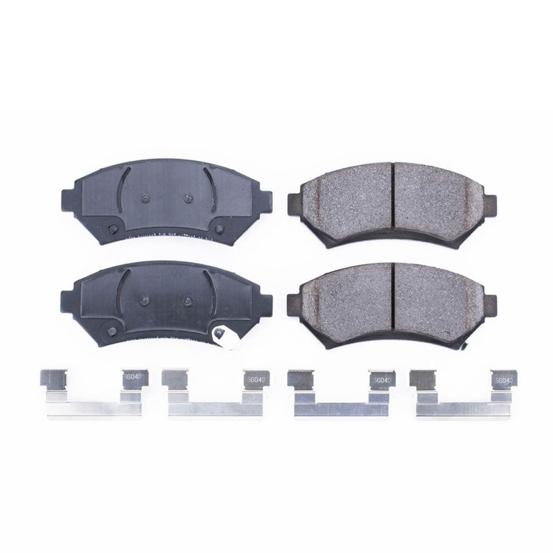 PSB Z17 Evolution Brake Pads - Power Stop 97-05 Buick Century Front Z17 Evolution Ceramic Brake Pads w/Hardware